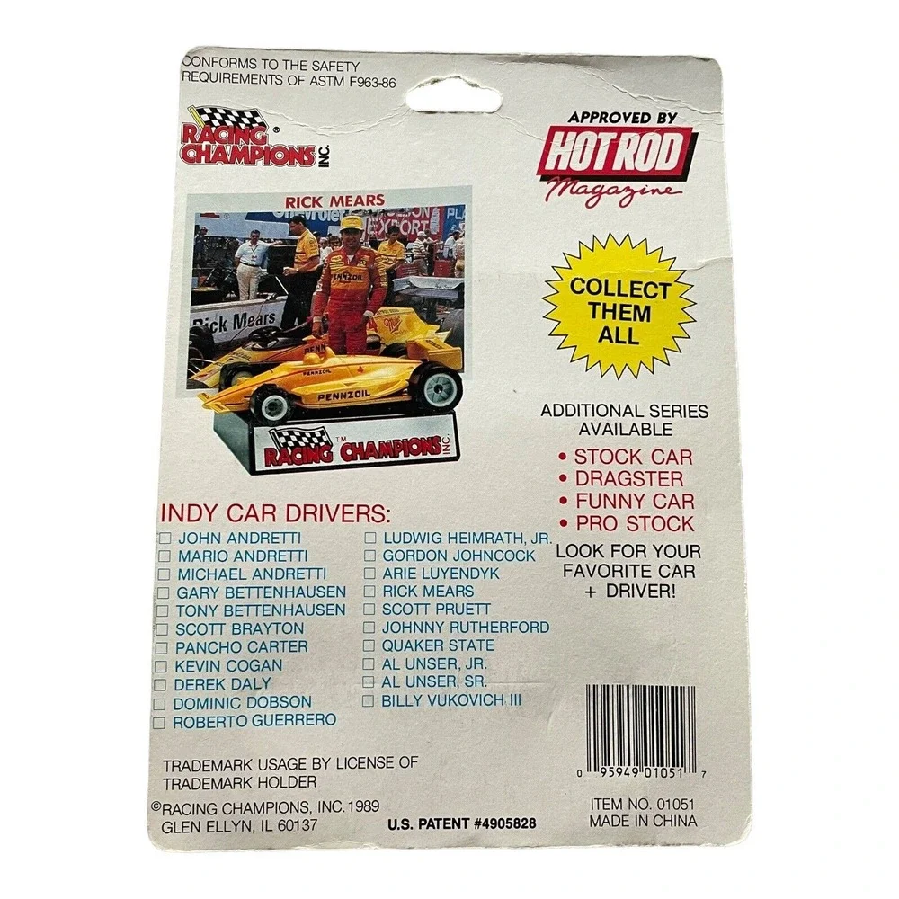 Geoff‎ Brabham 1989 Racing Champions 1/64 Indy Car